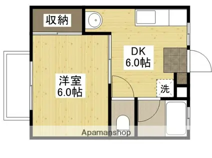 フローレンス2番館(1DK/2階)の間取り写真