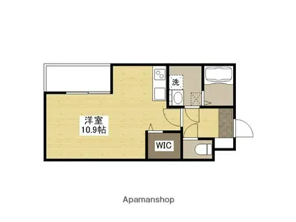 セブンプロート己斐西町Ⅱ(ワンルーム/3階)の間取り写真