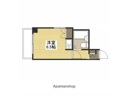 アメニティ吉島通(ワンルーム/4階)の間取り写真
