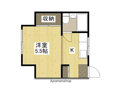 ハイム安東(1K/2階)の間取り写真