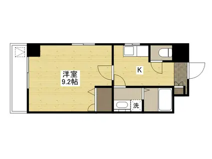 ENISHU 己斐本町(1K/6階)の間取り写真