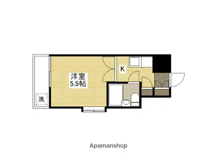 レジデンス天一(1K/3階)の間取り写真