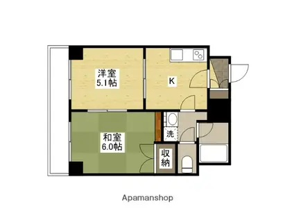 朝日プラザアムネット天満町(2K/9階)の間取り写真