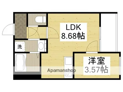 エフコート1(1LDK/1階)の間取り写真