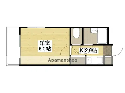 LEO BLDG(1K/3階)の間取り写真