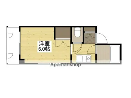 サンライズ矢賀A棟(1K/3階)の間取り写真