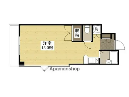 MGビル(ワンルーム/5階)の間取り写真