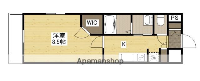 セントヒルズ住吉レジデンス(1K/3階)の間取り写真