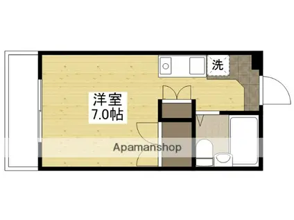 アンシャンテ住吉(ワンルーム/2階)の間取り写真