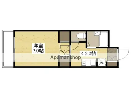 フレンズ(1K/5階)の間取り写真