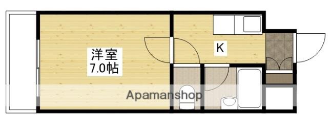 Fビル井口(1K/5階)の間取り写真