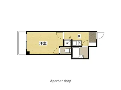 キャステール西川口(1K/5階)の間取り写真