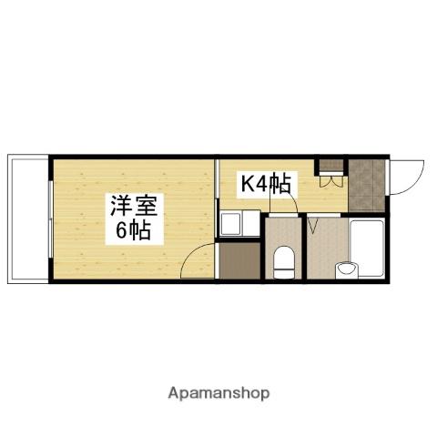 芦屋ビレッジ(1K/2階)の間取り写真