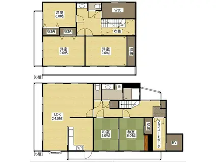 大和トラスト第5中山ビル(5LDK/5階)の間取り写真