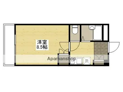 コーポ木村(1K/2階)の間取り写真