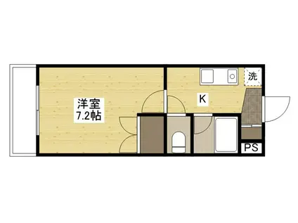 大宮KTビル(1K/4階)の間取り写真