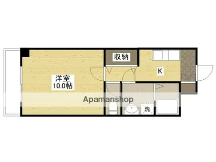 ティニーMATSUYAMA(1K/7階)の間取り写真