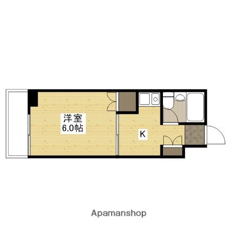 アクティブパレス比治山通(1K/5階)の間取り写真
