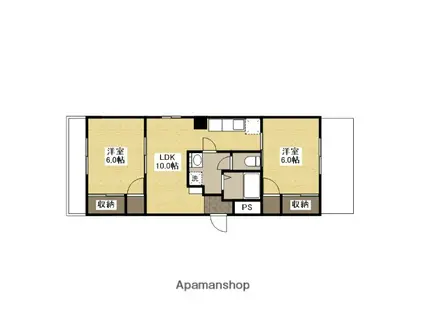 メゾンイヨ(2LDK/1階)の間取り写真