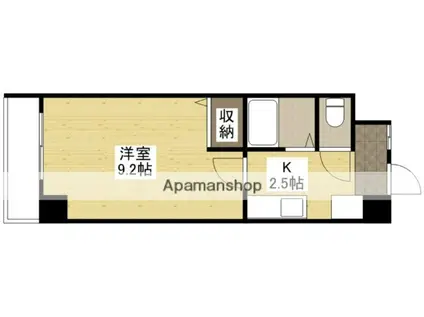 エスペランサNSコート(1K/3階)の間取り写真