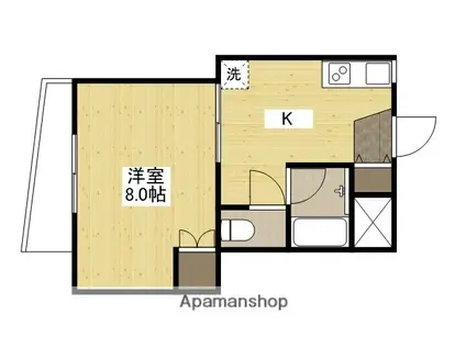 フェリーチェ大町駅前(1K/4階)の間取り写真