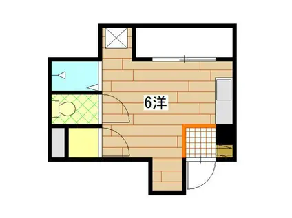 ポエム大宮(ワンルーム/1階)の間取り写真