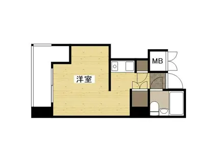 NEPHEL榎町(ワンルーム/6階)の間取り写真