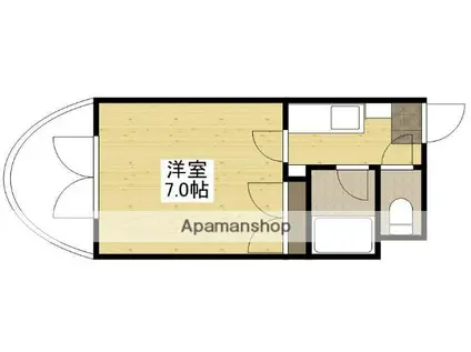 エステート上天満(1K/4階)の間取り写真