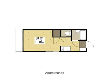 T-FOREST可部Ⅰ(ワンルーム/2階)の間取り写真