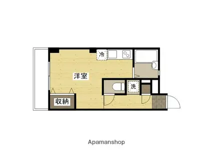 外田ビル(ワンルーム/2階)の間取り写真