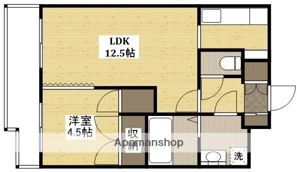 カサグランデⅠ(1LDK/5階)の間取り写真