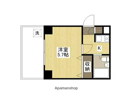 BUILD.K・I(1K/2階)の間取り写真