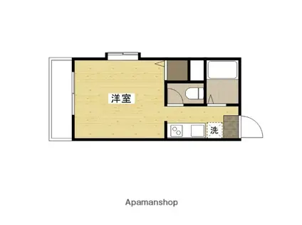 メゾン和田(ワンルーム/3階)の間取り写真