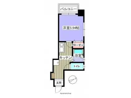 FEIZ並木通(1K/4階)の間取り写真