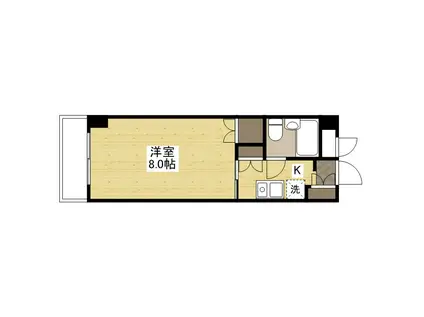 井口クインズコート(1K/1階)の間取り写真