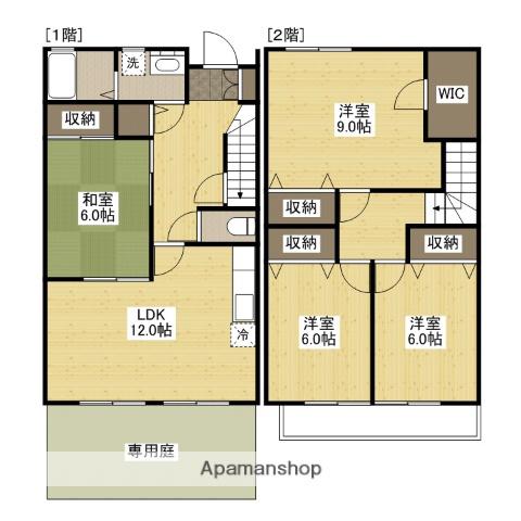 セントラルコート A棟(4LDK)の間取り写真