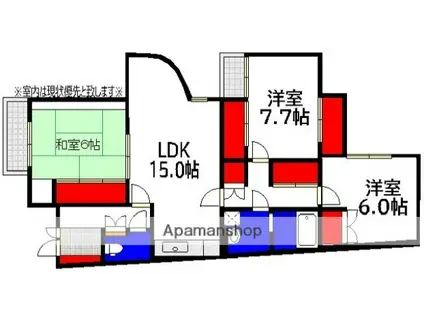 CASA&NODACO古江新町(3LDK/2階)の間取り写真