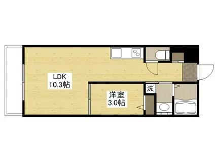 SA05(1LDK/8階)の間取り写真