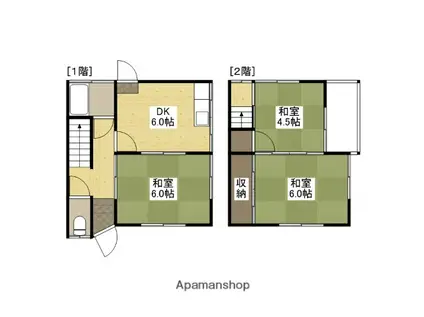 中勝住宅10(3DK)の間取り写真