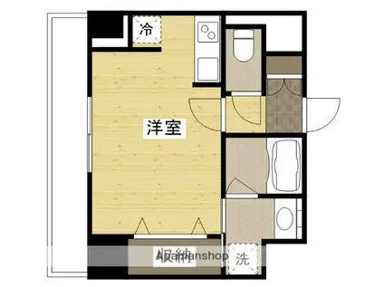 ヴィラ博丈横川(ワンルーム/5階)の間取り写真