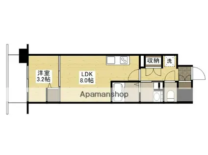 エスポワールⅠ(1LDK/4階)の間取り写真