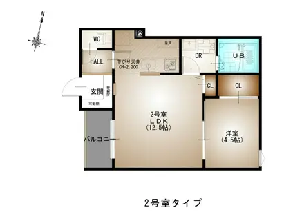 REGALEST-F 井口1(1LDK/3階)の間取り写真
