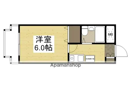 SERA 2ND(1K/4階)の間取り写真