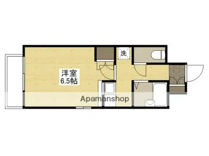 エステートベネフィット5フルタ(1K/7階)の間取り写真