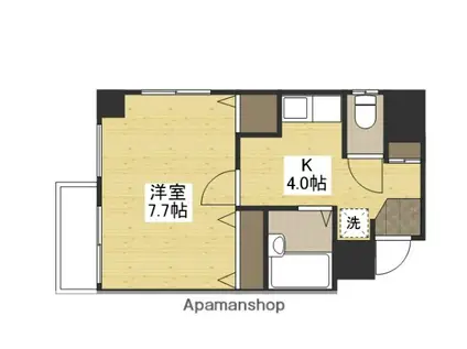 ポートミズキ(1K/5階)の間取り写真