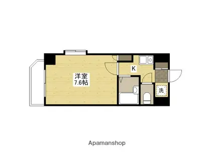 ルート大宮(1K/3階)の間取り写真