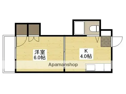 島津ビル(1K/5階)の間取り写真