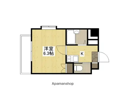 M CITY(1K/5階)の間取り写真