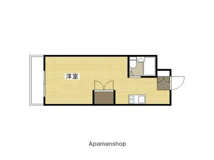 シャルム石井(ワンルーム/3階)の間取り写真