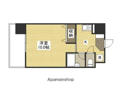 メゾンオートー(1K/4階)の間取り写真
